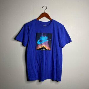 Nike Air Just Do It blue tee size small with front graphic